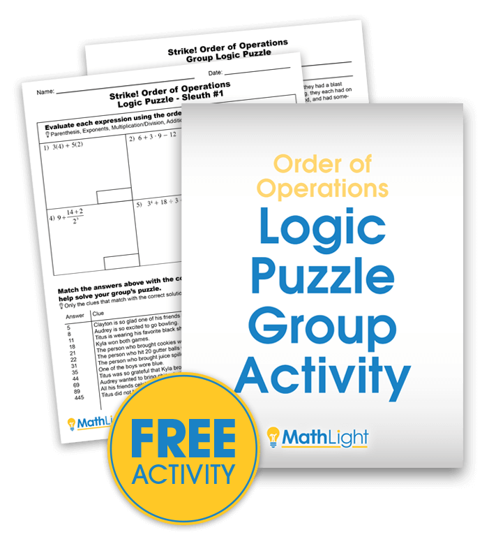 Free Activity: Logic Puzzle Group Activity